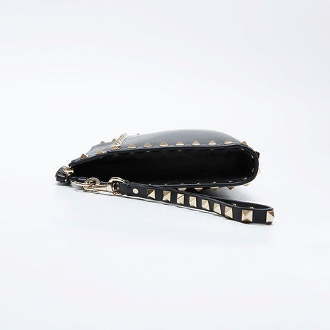 VALENTINO Leather studs Clutch bag black WS21068