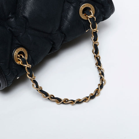CHANEL Bubble 23 Series Leather Matelasse 2016-2017 Backpack  Daypack black WS21072