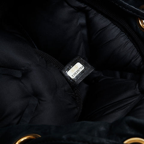 CHANEL Bubble 23 Series Leather Matelasse 2016-2017 Backpack  Daypack black WS21072