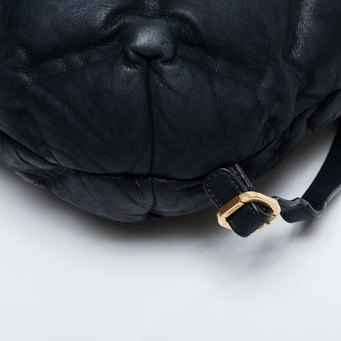 CHANEL Bubble 23 Series Leather Matelasse 2016-2017 Backpack  Daypack black WS21072