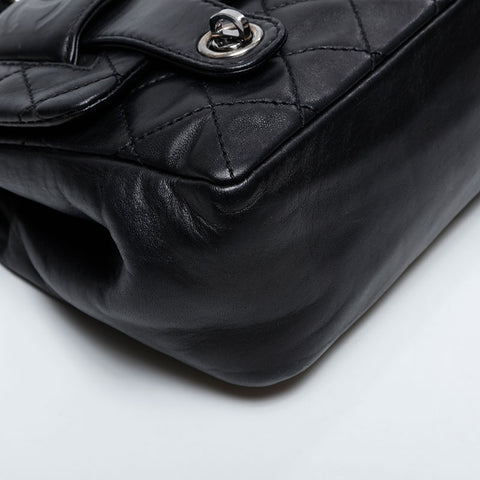 CHANEL 10 series 2005-2006 Matelasse Lambskin Chain Backpack  Daypack black WS21076