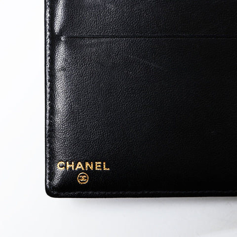 CHANEL No. 6 2000-2002 Caviar COCO Mark Purse black WS21083