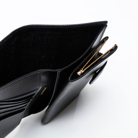 CHANEL No. 6 2000-2002 Caviar COCO Mark Purse black WS21083