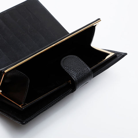 CHANEL No. 6 2000-2002 Caviar COCO Mark Purse black WS21083