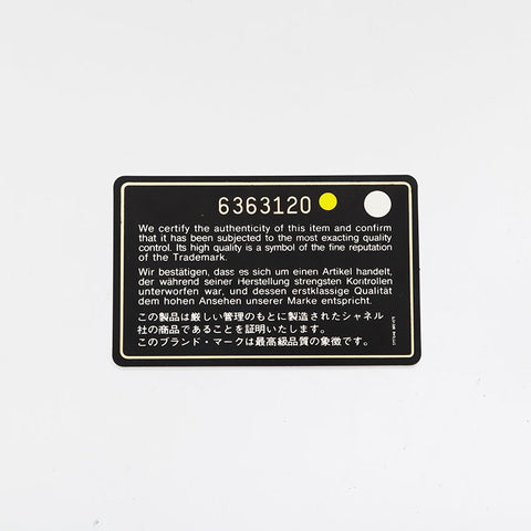 CHANEL No. 6 2000-2002 Caviar COCO Mark Purse black WS21083