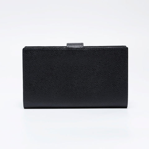 CHANEL No. 6 2000-2002 Caviar COCO Mark Purse black WS21083