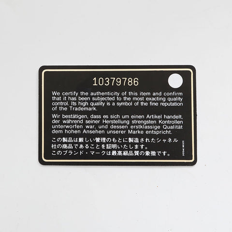 CHANEL No. 10 Icon Motif Cigarette Case 2005-2006 Pouch beige WS21084