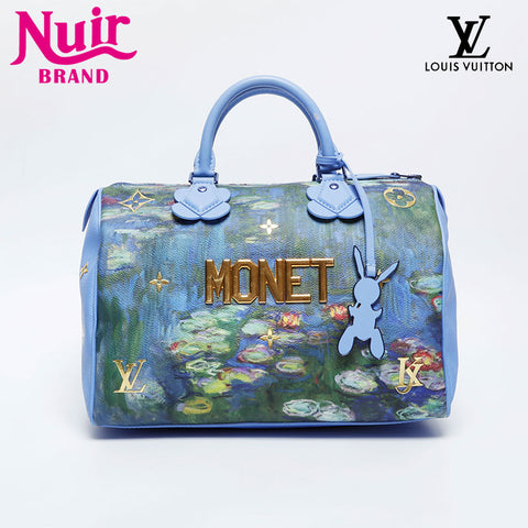 LOUIS VUITTON Turner Speedy 30 Handbag blue WS21086