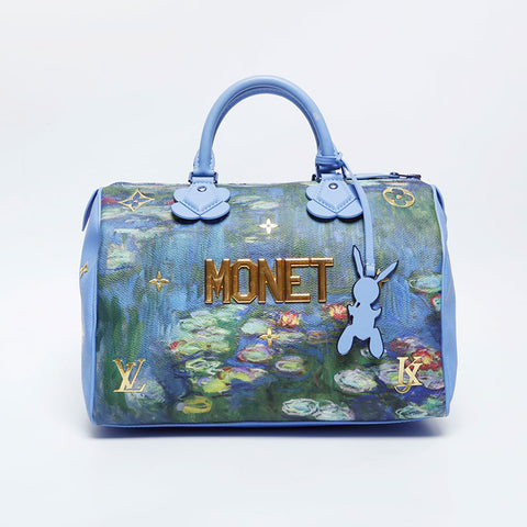 LOUIS VUITTON Turner Speedy 30 Handbag blue WS21086