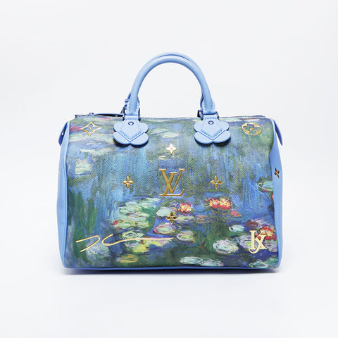 LOUIS VUITTON Turner Speedy 30 Handbag blue WS21086