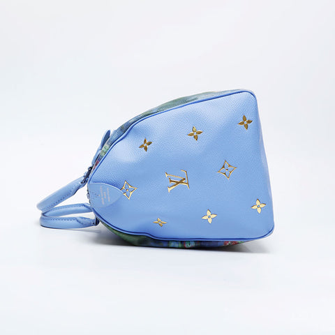 LOUIS VUITTON Turner Speedy 30 Handbag blue WS21086