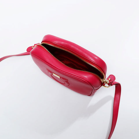 Salvatore Ferragamo Gancini leather camera bag Shoulder Bag pink WS21089