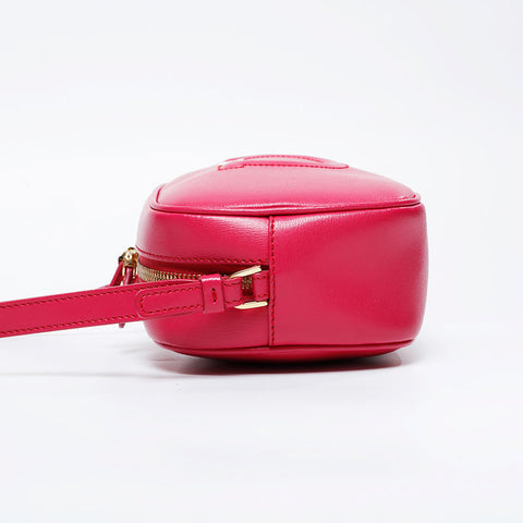 Salvatore Ferragamo Gancini leather camera bag Shoulder Bag pink WS21089