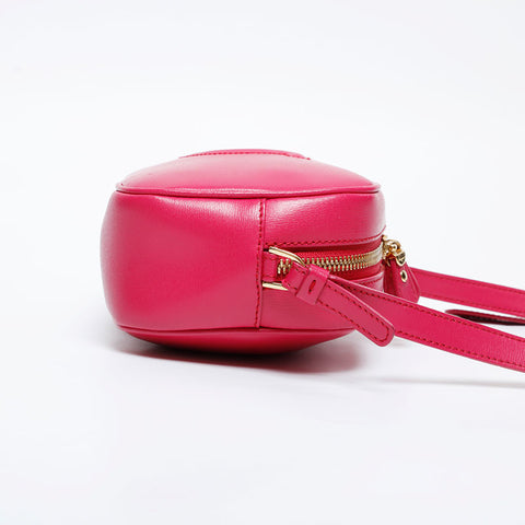 Salvatore Ferragamo Gancini leather camera bag Shoulder Bag pink WS21089