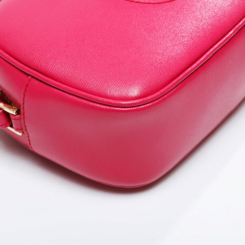 Salvatore Ferragamo Gancini leather camera bag Shoulder Bag pink WS21089