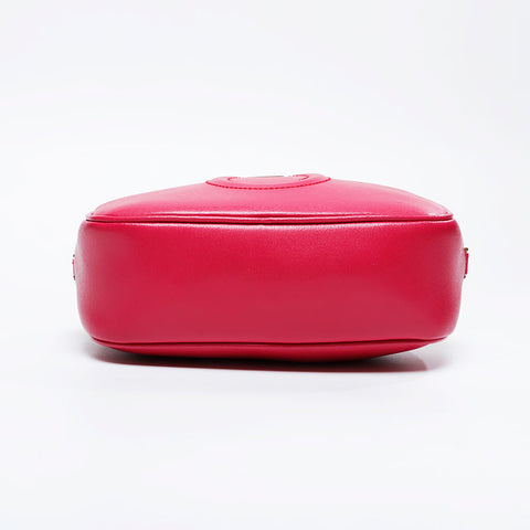 Salvatore Ferragamo Gancini leather camera bag Shoulder Bag pink WS21089