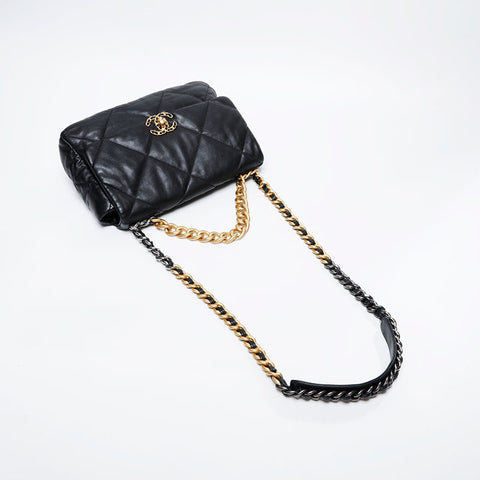 CHANEL CHANEL 19 Chain Matelasse Shoulder Bag black WS21090