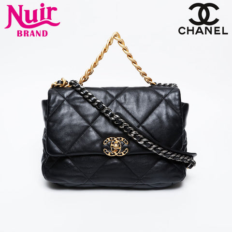 CHANEL CHANEL 19 Chain Matelasse Shoulder Bag black WS21090