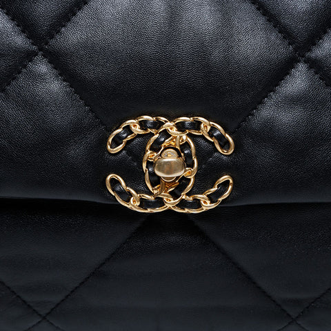 CHANEL CHANEL 19 Chain Matelasse Shoulder Bag black WS21090