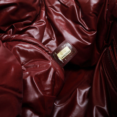 CHANEL No. 14 2010-2011 Denim Canvas Coco Cocoon Boston bag black WS21094