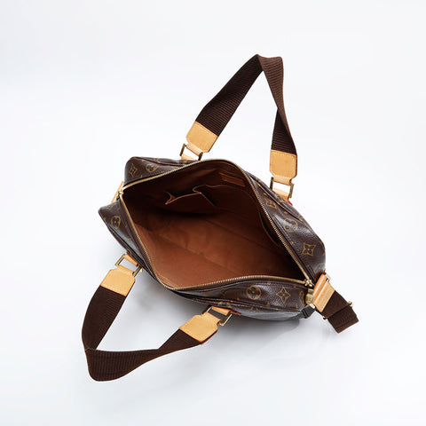 LOUIS VUITTON 2005 Monogram Sac Bosphore Shoulder Bag Brown WS21096