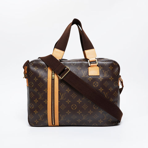 LOUIS VUITTON 2005 Monogram Sac Bosphore Shoulder Bag Brown WS21096