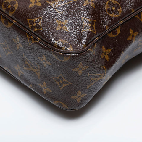 LOUIS VUITTON 2005 Monogram Sac Bosphore Shoulder Bag Brown WS21096
