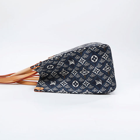 LOUIS VUITTON 2020 On the Go 1854 MM Tote Bag Navy WS21097