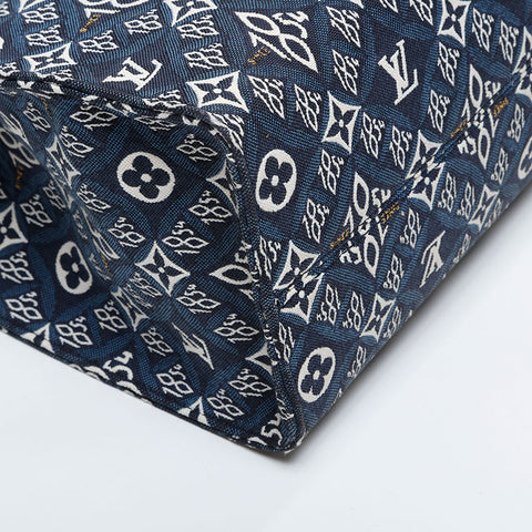 LOUIS VUITTON 2020 On the Go 1854 MM Tote Bag Navy WS21097