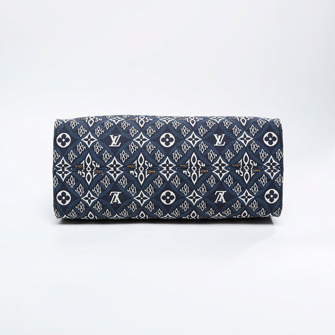 LOUIS VUITTON 2020 On the Go 1854 MM Tote Bag Navy WS21097