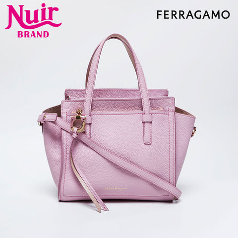 Salvatore Ferragamo Leather Amy Handbag pink WS21099