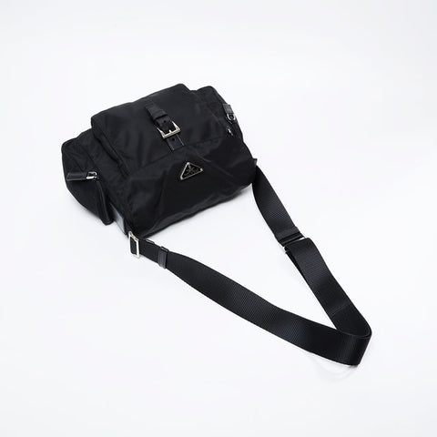 PRADA Nylon Shoulder Bag black WS21100
