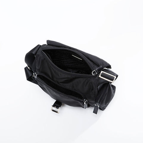 PRADA Nylon Shoulder Bag black WS21100