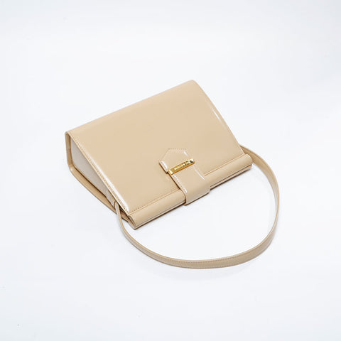 YVES SAINT LAURENT Leather top handle Handbag beige WS21102