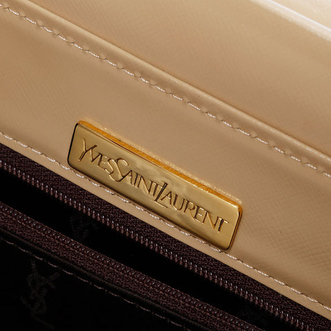 YVES SAINT LAURENT Leather top handle Handbag beige WS21102