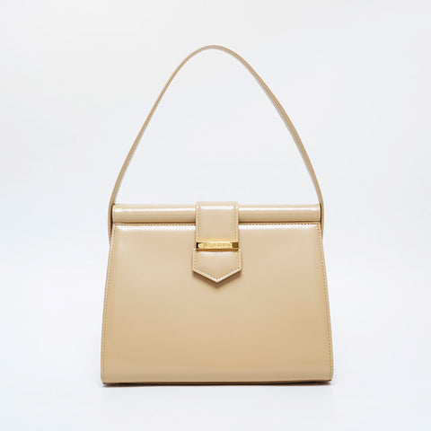YVES SAINT LAURENT Leather top handle Handbag beige WS21102