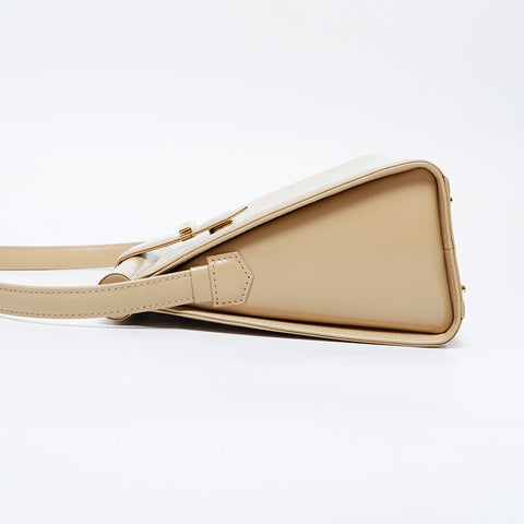 YVES SAINT LAURENT Leather top handle Handbag beige WS21102