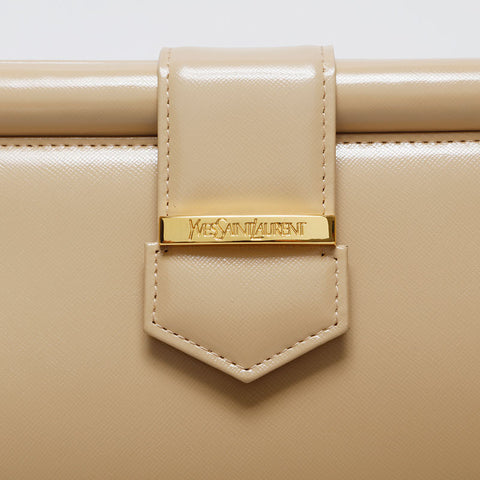 YVES SAINT LAURENT Leather top handle Handbag beige WS21102