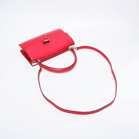 Salvatore Ferragamo 2-way leather Gancini top handle Handbag pink WS21103