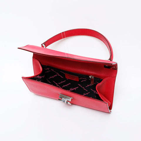 Salvatore Ferragamo 2-way leather Gancini top handle Handbag pink WS21103