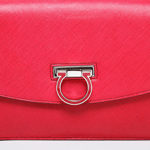 Salvatore Ferragamo 2-way leather Gancini top handle Handbag pink WS21103