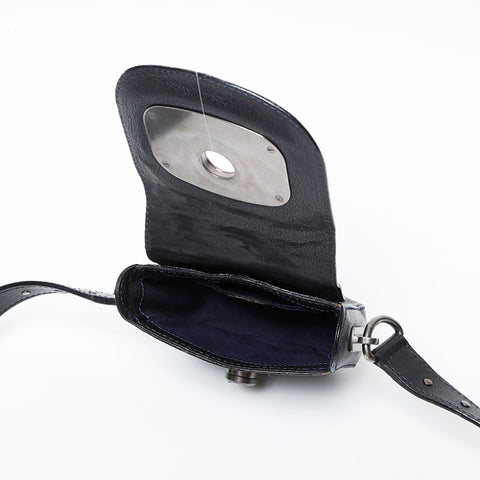 CELINE leather Shoulder Bag black WS21104