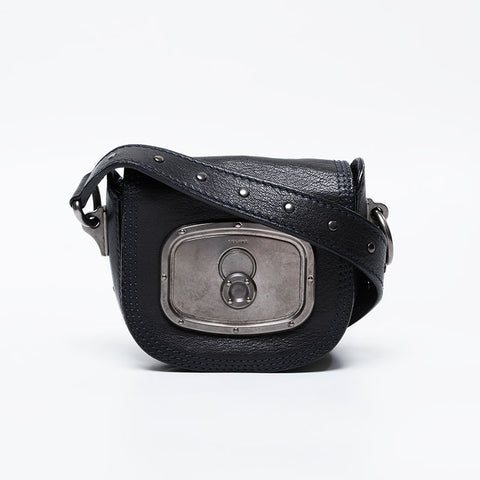 CELINE leather Shoulder Bag black WS21104
