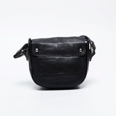 CELINE leather Shoulder Bag black WS21104