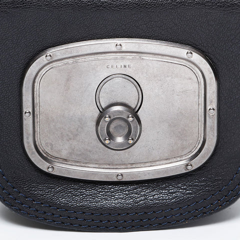 CELINE leather Shoulder Bag black WS21104