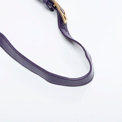 BOTTEGAVENETA Padded Cassette in Patent Leather Shoulder Bag purple WS21106