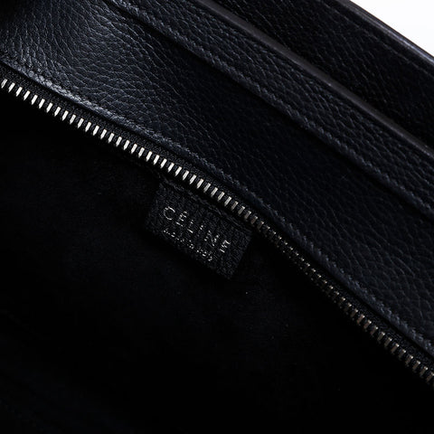 CELINE Luggage Micro Leather 2way Handbag black WS21107