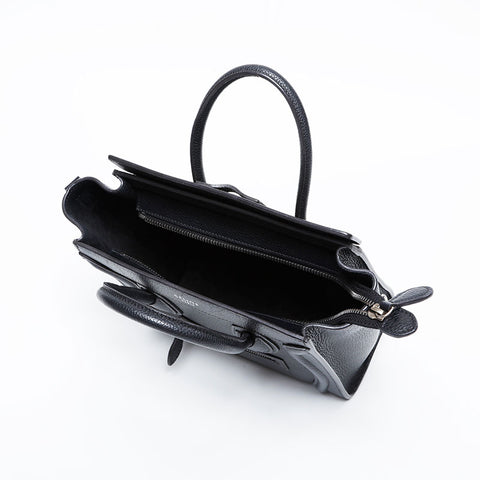 CELINE Luggage Micro Leather 2way Handbag black WS21107