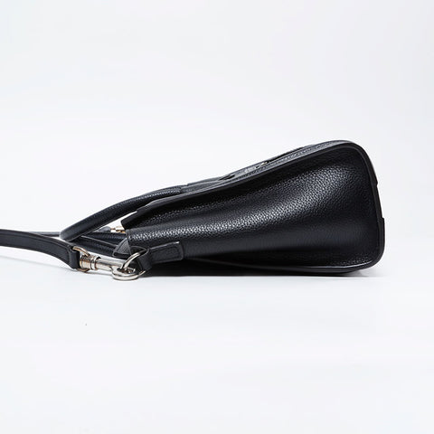 CELINE Luggage Micro Leather 2way Handbag black WS21107