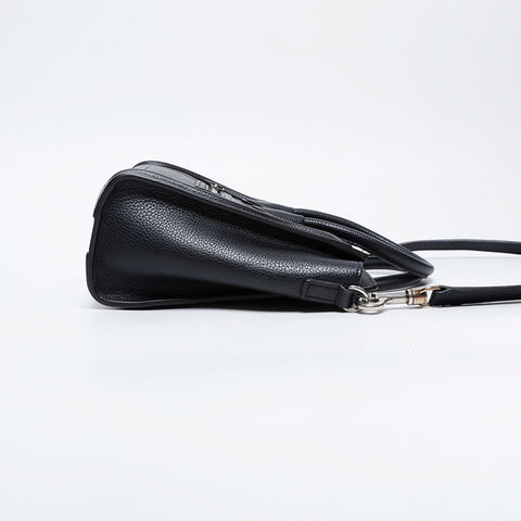 CELINE Luggage Micro Leather 2way Handbag black WS21107